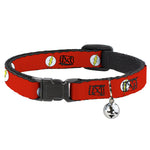 Cat Collar Breakaway - Flash Logo Red White Yellow