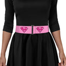 Cinch Waist Belt - Superman Shield Pink