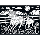 Velvet Coloring - Horse & Pony 60 Piece Jigsaw Puzzle