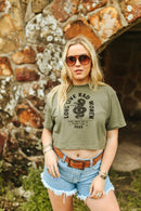 Long Live Rad Women Boxy Crop Graphic Tee