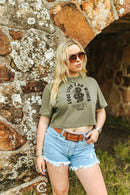 Long Live Rad Women Boxy Crop Graphic Tee