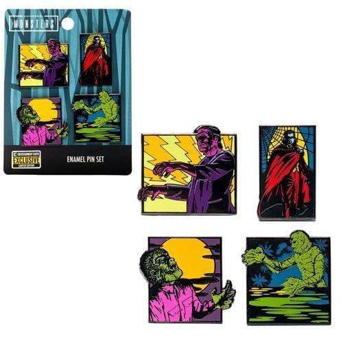 Loungefly Universal Monsters 4-Piece Pin Set - Entertainment Earth Exclusive