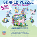 Unicorn Family - 100 Piece Shaped Jigsaw Puzzle