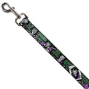 Dog Leash - The Joker 4-Poses/Joker Card HAHA/Smile/BANG! Grays/Greens/Purples