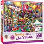 Greetings From Las Vegas - 550 Piece Jigsaw Puzzle