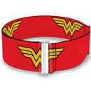 Cinch Waist Belt - Wonder Woman Logo Red