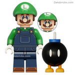 Luigi Super Mario Brothers Lego Minifigures Custom Toys