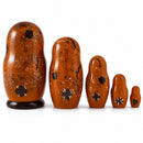 5 Pieces Bear Family  Wooden Nesting Dolls