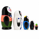 Set of 5 Happy Penguins Nesting Figurines