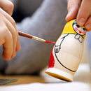 Set of 5 Unfinished Wooden Nesting Dolls DIY Craft Blanks for Painting  5.75 Inches