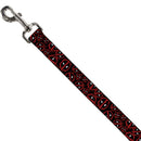 Dog Leash - Deadpool Splatter Logo Scattered Black/Red/White