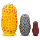 Set of 3 Owls Wooden Nesting Dolls 4.25 Inches