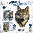Wolf 100 Piece Shaped Jigsaw Puzzle