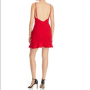 Sunset and Spring Ruffled Crossover Dress,Size Medium