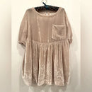 We The Free Moon City Velvet Babydoll Top, Small