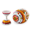 Spiral Ukrainian Wooden Easter Egg Pysanka on a Stand 3.75 Inches