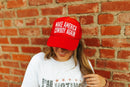 Make America Cowboy Again Red Trucker Hat