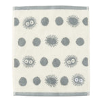 My Neighbor Totoro Soot Sprite Wash Towel Grey and White