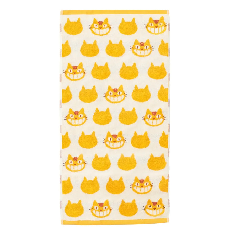 My Neighbor Totoro Catbus Big Bath Towel Yellow and White