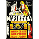 Marijuana "Roots In Hell" Film Poster Print