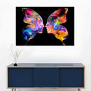 Abstract Butterfly Faces Wall Art