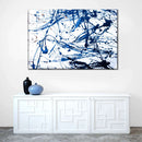 Abstract Navy Drip Wall Art