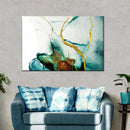 Abstract Gold Streaks Wall Art