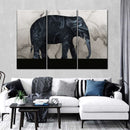 Abstract Elephant Silhouette Wall Art