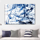 Abstract Navy Drip Wall Art