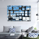 Abstract Square Mirrors Wall Art