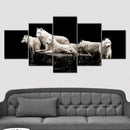 White Wolves Wall Art