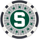 Michigan State Spartans 100 Piece Poker Chips