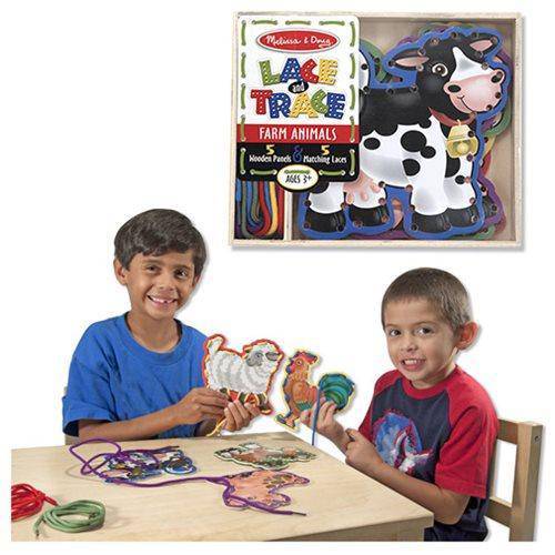 Melissa & Doug - Lace and Trace Farm Animals