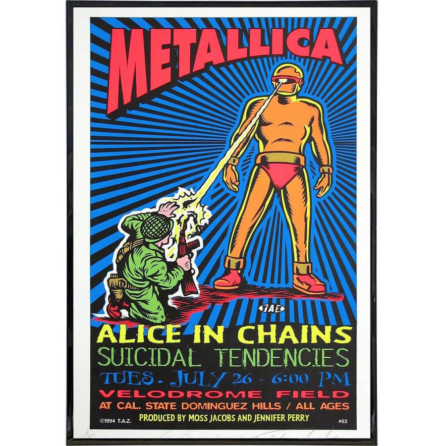 Metallica Velodrome Show Poster Print Print The Original Underground 