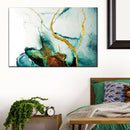 Abstract Gold Streaks Wall Art