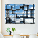 Abstract Square Mirrors Wall Art