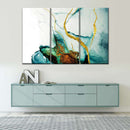 Abstract Gold Streaks Wall Art