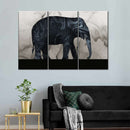 Abstract Elephant Silhouette Wall Art