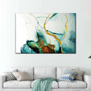 Abstract Gold Streaks Wall Art