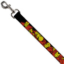 Dog Leash - THE INVINCIBLE IRON MAN Action Poses Black/Red/Yellow