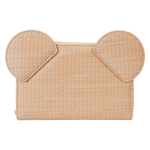 Mickey Mouse Woven Rattan Texture Zip Around Wallet by LoungeFly