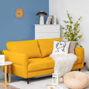 72 Inch Small Fabric Loveseat Sofa Couch with Wood Legs