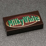 Milky White - B3 Customs® Printed 1x2 Tile Custom LEGO Parts B3 Customs 