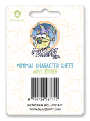 Sticker: Minimal Character Sheet Waterproof Die Cut