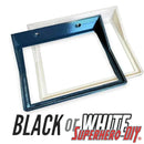 Minimalist Open Bottom Floating Shelf for Funko Pop Boxes | Fits Soft or Hard Protectors | Easy Wall Mount with Screws or Command Strips