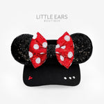Minnie Bow Black Visor