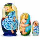 Set of 3 Baby Angels Wooden Nesting Dolls 4.25 Inches