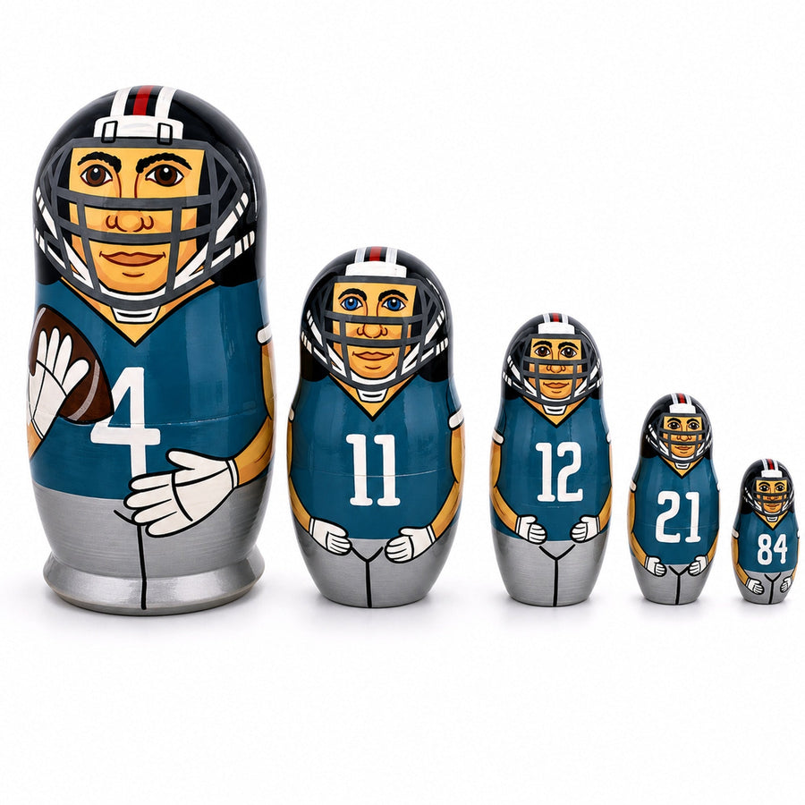 Football Wooden Nesting Dolls