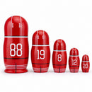 Hockey Players Wooden Nesting Dolls