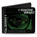 Bi-Fold Wallet - The Batman Movie Riddler I KNOW WHAT I HAVE TO BECOME Black Green White